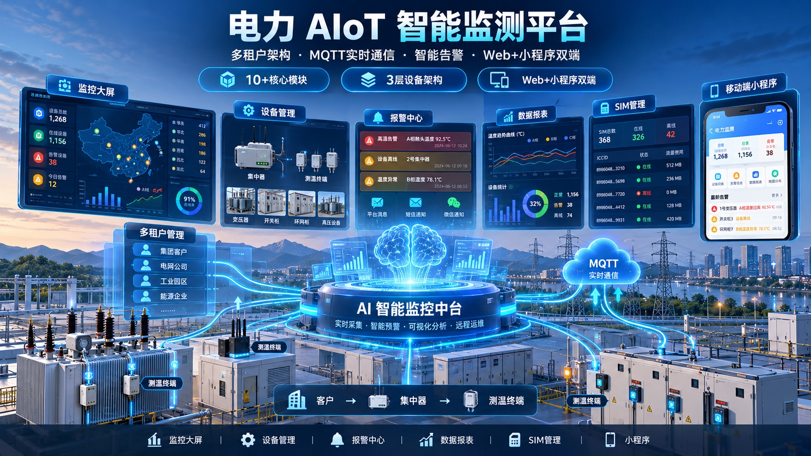 电力 AIoT 智能监测平台
